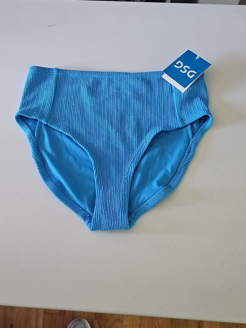 DSG Bright Turquoise Ribbed Kids Swim Bottoms